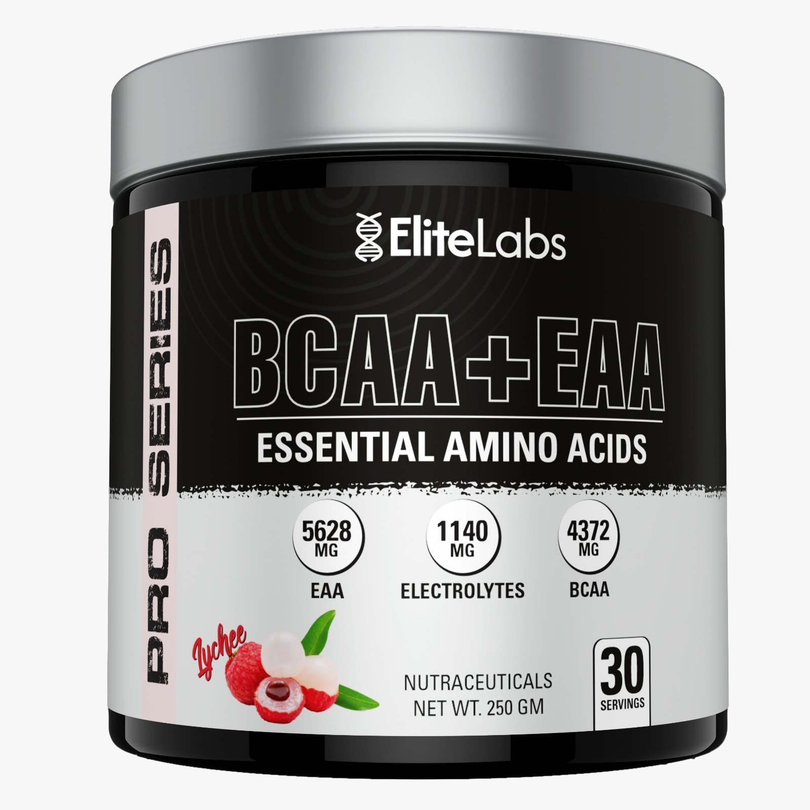 EliteLabs BCAA + EAA Pro Series – Essential Amino Acids (Lychee Flavor)